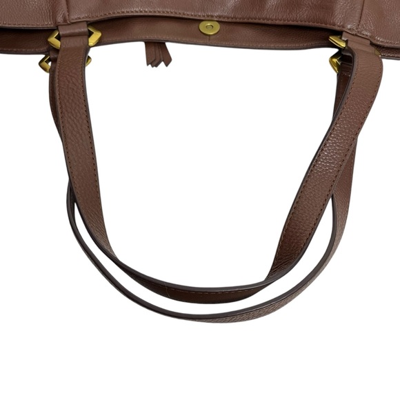 OrYany Amber Brown Double Shoulder Large Tote Bag Soft Leather Dustbag NWOT - Picture 15 of 16